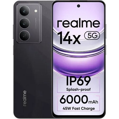 Realme 14x 5G (Crystal Black, 8GB RAM, 128GB Storage)