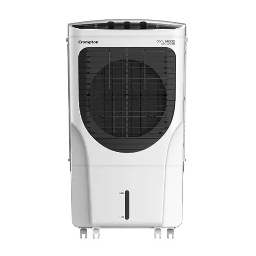Crompton Cool Breeze Neo 80 Litres Desert Air Cooler with Everlast Pump, Honeycomb Pads & 4-Way Air Deflection (White & Black)