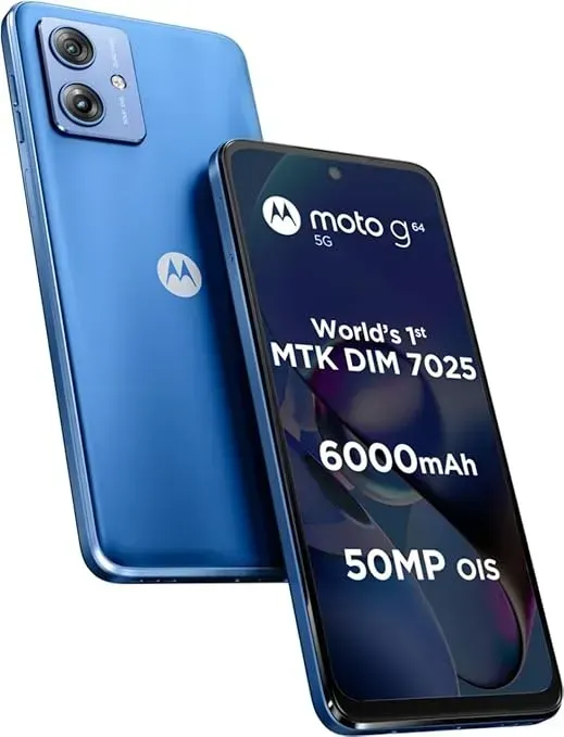 Motorola G64 5G (Pearl Blue, 8GB RAM, 128GB Storage)