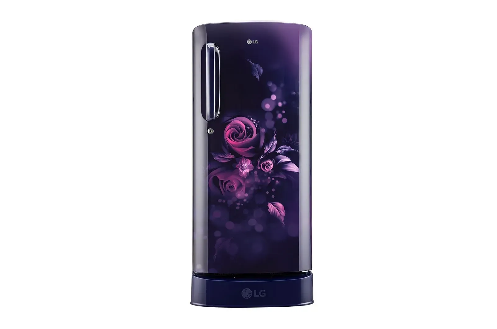 LG 185 L 5 Star Inverter Direct-Cool Single Door Refrigerator (GL-D201ABEU, Blue Euphoria, Base stand with drawer)
