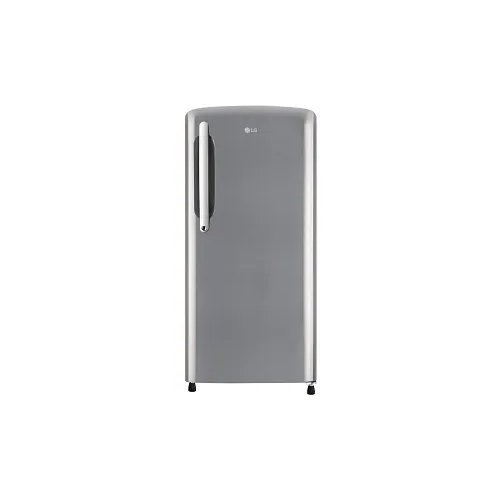 LG 201 L Direct Cool Single Door 3 Star Refrigerator with Fast Ice Making (Shiny Steel, GL-B211HPZD)