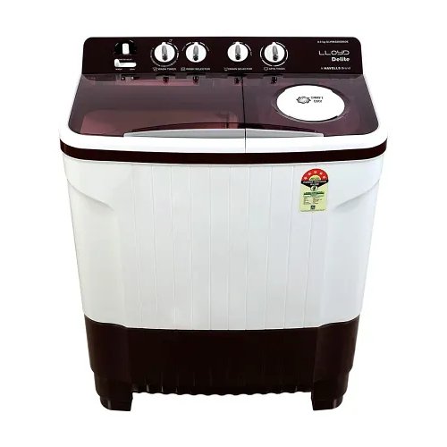 Lloyd by Havells 8 kg 1300 Rpm, Soak Function, 3 Wash Programs, Swift Dry, Magic Filter Semi Automatic Top Load Washing Machine Maroon, White (GLWMS80IDMDE)