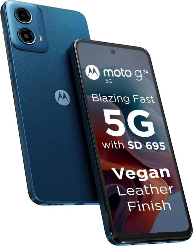 Motorola G34 5G (Ocean Green, 128 GB) (8 GB RAM)