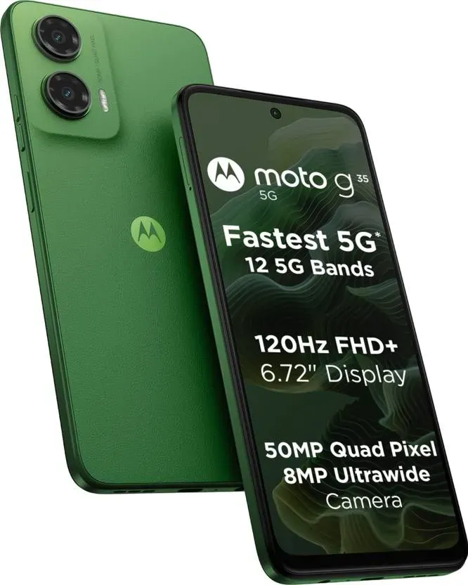 Motorola G35 5G (Leaf Green, 128 GB) (4 GB RAM)
