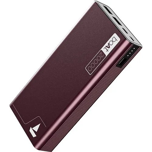 boAt Power Bank 20000mah PB-300, (Burgundy, Lithium Polymer, Fast Charging, Quick Charge 3.0, Power Delivery 3.0 for Mobile, Tablet)
