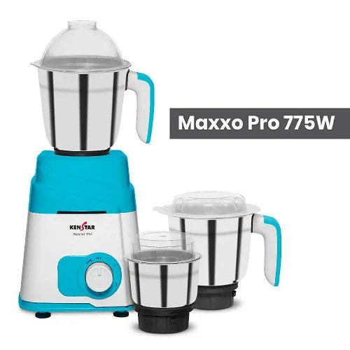 Maxxo Pro 775W, Mixer Grinder with Power Plus Turbo Motor