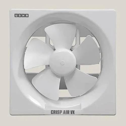Usha Crisp Air VX Exhaust Fan | 200mm Sweep Size | 300mm Duct Size | 100% Copper Motor | 2 Year Warranty | (White)