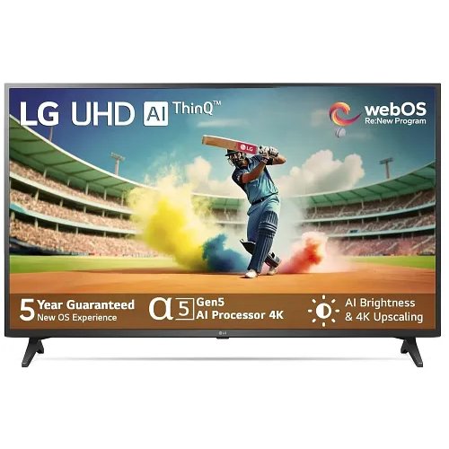LG UQ7500 139 cm (55 inch) Ultra HD (4K) LED Smart WebOS TV with Filmmaker Mode, AI Sound & Active HDR (55UQ7500PSF)