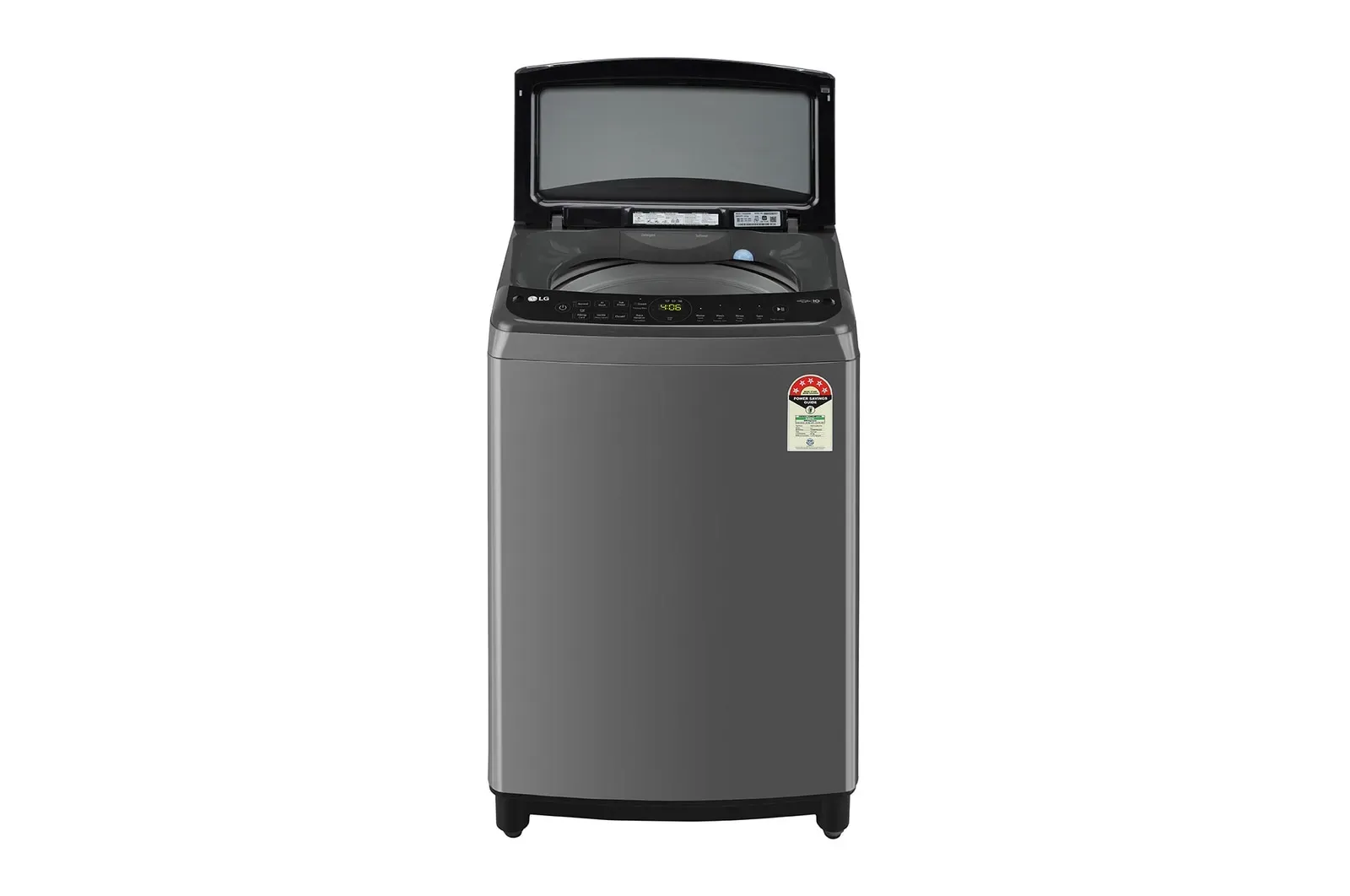 LG 8Kg Top Load Washing Machine, AI Direct Drive™, In-built Heater, Middle Black, THD08SPM