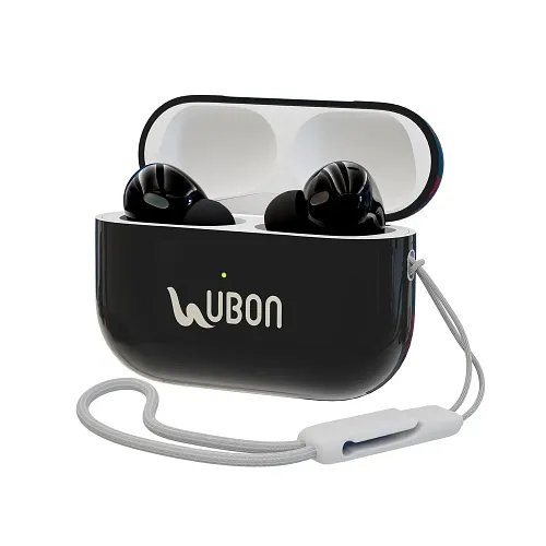 Ubon Bt-160 True Wireless Earbuds Upto 26H Playtime, Noise Isolation Touch Operations Bluetooth Headset Black - in Ear