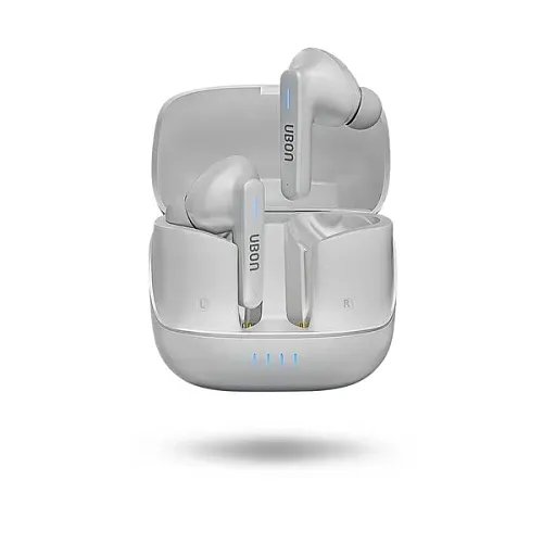 Ubon Delphine J-23 Topper Series Premium Truly Wireless Earbuds With 36 Hours Playtime Bluetooth (White, In the Ear)
