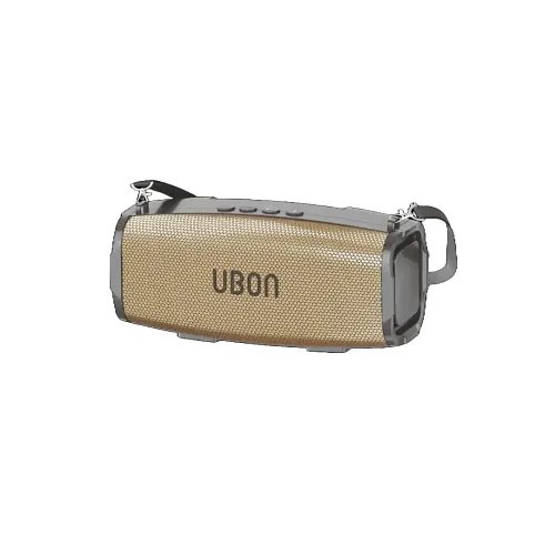 Ubon SP-65G Hi Bass Portable Bluetooth v5.3 Speaker 20W Wireless Audio Box with Control Buttons, Black and Gold