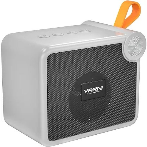 Varni Roar 5W Stereo, 5.0 Bluetooth, 4 Hours Playtime, Support Modes (TF,USB,FM,BT) Portable Wireless Speaker (Grey)