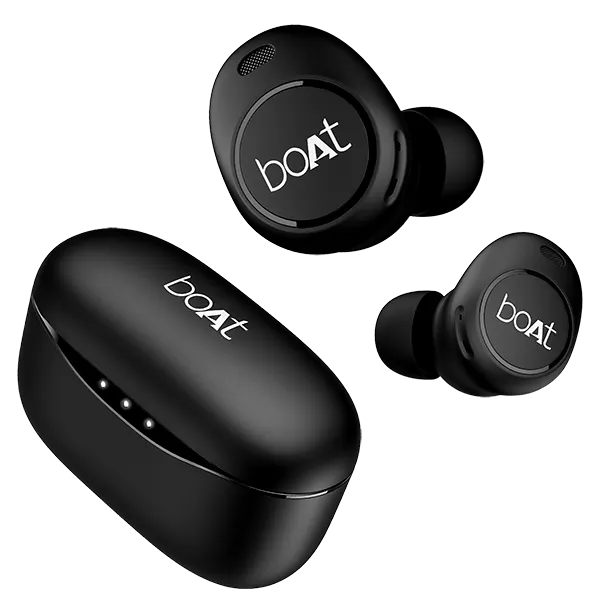 boAt Airdopes 121 V2 Plus Truly Wireless in Ear Ear Buds w/ 50 Hours Playtime, Quad Mics with Enx Tech, ASAP Charging, Beast Mode(50Ms Low Latency), BTv5.3 & IPX4(Active Black)