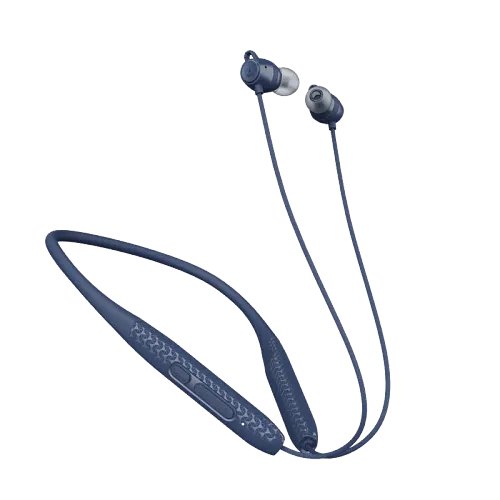 boAt Rockerz 255 Max with 60 Hours Playback, EQ Modes & Power Magnetic Earbuds Bluetooth (Space Blue, In the Ear)