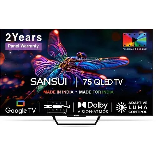 Sansui JSW75GSQLED 75 inch ULtra HD 4K Smart QLED TV