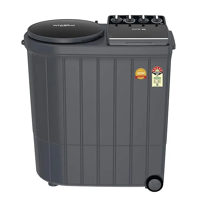 Whirlpool 9 Kg 5 Star Ace XL Semi-Automatic Top Loading Washing Machine(WP WM Ace XL 9 Grey Dazzle (10YR) 30328)