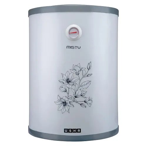Usha Misty 25 Ltr 2000-Watt 5 Star Storage Water Heater (Grey Magnolia),With Free Installation And Connection Pipes