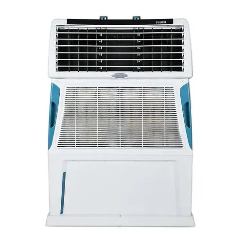 Symphony Touch 80 Personal Air Cooler For Home with 4-Side Aspen Pads, Powerful Double Blowers, i-Pure Technology and Closable Louvers (80L, White)
