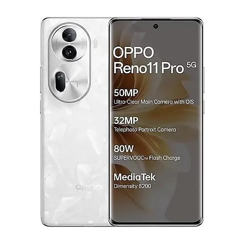 Oppo Reno 11 Pro 5G (Pearl White, 12GB RAM 256GB Storage)