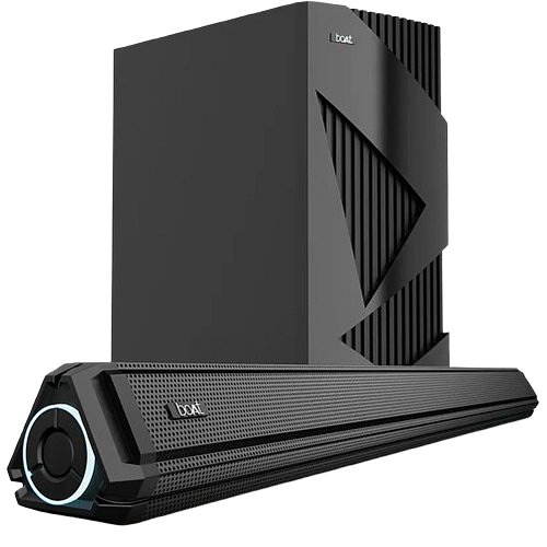 boAt Bar 1550 Pro w/ Exquisite Design, LEDs & Master Remote Control 160 W Bluetooth Soundbar (Pebble Black, 2.1 Channel)