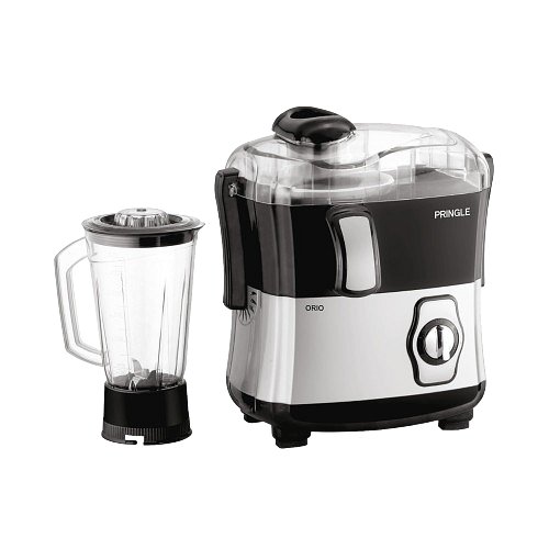 Pringle Orio 500Watts Juicer Mixer Grinder with 1 Bigger Size Jars | 3 Yr Motor Manufacturer Warranty - Silver
