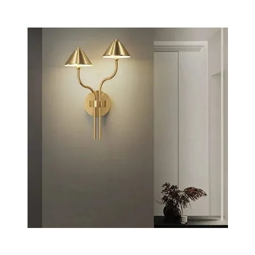 Wall Decor Light Metal & Wall Lamp Type (Model: 8506-2W/GD)