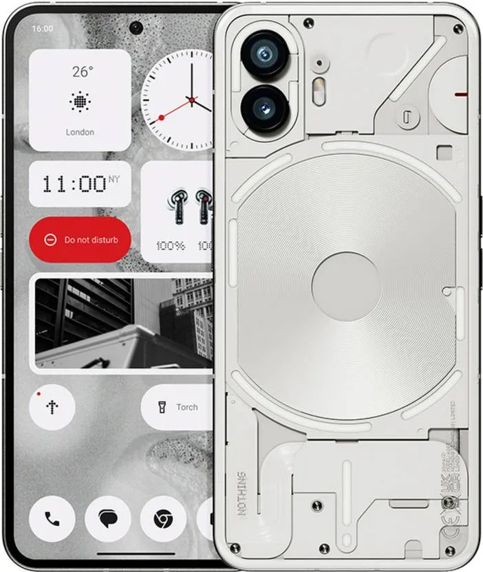 Nothing Phone (2) 5G (White, 12GB RAM, 256GB Storage) | 6.7" LTPO OLED Amoled Display
