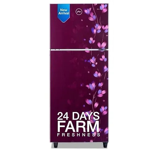 Godrej 234 L 2 Star Inverter, 24 Days Farm Freshness Frost Free Double Door Refrigerator Appliance(RT EONALPHA 270B 25 RI JD WN, Jade Wine)
