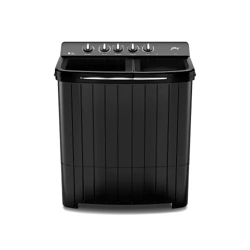 Godrej 12 Kg 5 Star Semi-Automatic Top Loading Washing Machine (WSEDGE RIO 100 5.0 TB3 SLGR, Slate Grey, Toughened Glass Lids)