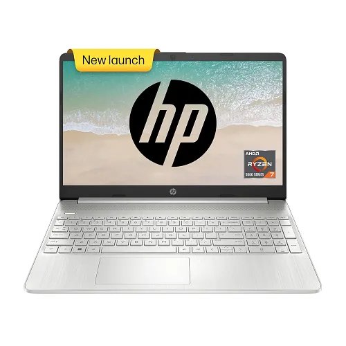 HP Laptop 15, AMD Ryzen 7 5700U, 15.6-inch(39.6 cm),FHD,16GB DDR4,512GB SSD, Win 11 Home 64, Silver, 1.69 kg,15s-er2004AU