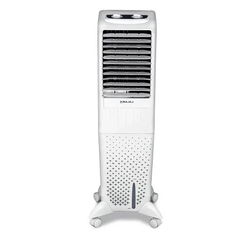 Bajaj TMH35 35L Tower Air Cooler with DuraMarine Pump (2-Yr Warranty by Bajaj), Ice Chamber, Anti-Bacterial Hexacool Master, Typhoon Blower Technology, Portable AC, White Air Cooler for Home