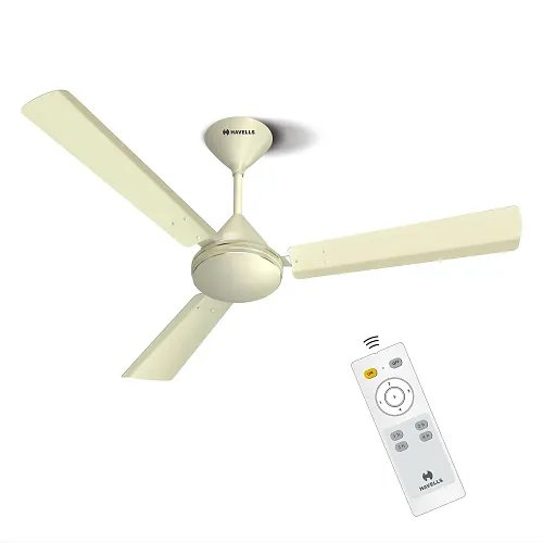 Havells 1200mm Efficiencia Prime BLDC Motor Ceiling Fan | 5 Star with Remote, 100% Copper | 2 Year Warranty, Inverter Friendly, Timer | (Pack of 1, Ivory)