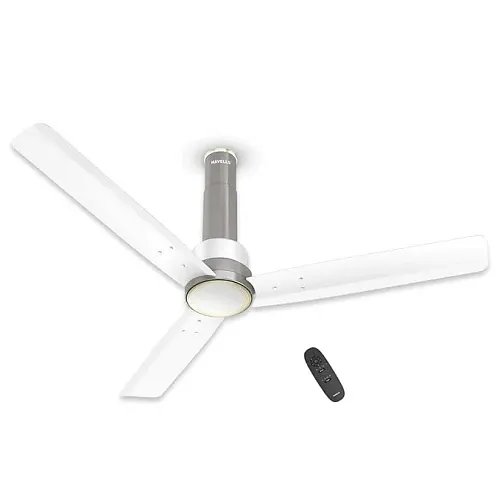 Havells Elio Prime BLDC Ceiling Fan | Remote Controlled, High Air Delivery Fan | 5 Star Rated, Upto 60% Energy Saving, 2+1* Year Warranty | (1200mm | 48 Inches, Mist Pearl White)