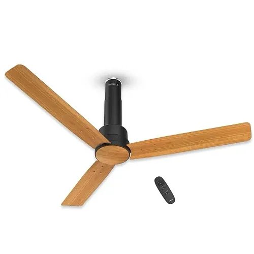 Havells Elio Prime BLDC Ceiling Fan | Remote Controlled, High Air Delivery Fan | 5 Star Rated, Upto 60% Energy Saving, 2+1* Year Warranty | (1200mm | 48 Inches, Pine Wood Matte Black)