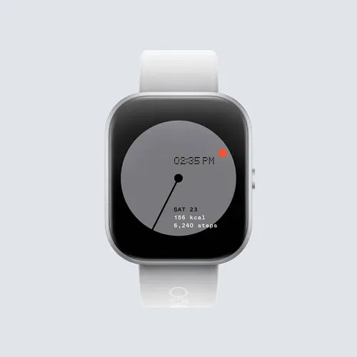 CMF by Nothing Watch Pro, 1.96 Amoled, BT Calling with AI Noise Reduction, GPS, Metallic Grey Smartwatch (Silver Strap, Free Size)
