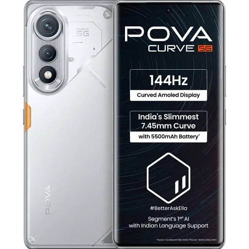 Tecno Pova Curve 5G (Magic Silver, 128 GB) (6 GB RAM)