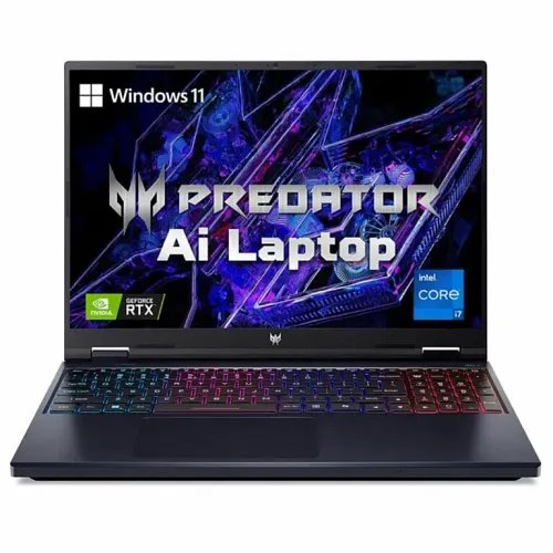 Acer Predator Helios Neo 16 (Intel Core i7-14700HX, 16GB RAM, 1TB SSD, 16-inch (2560x1600p) IPS Display, NVIDIA GeForce RTX 4060 8GB, Windows 11 Home, Abyssal Black, 2.8 Kg)