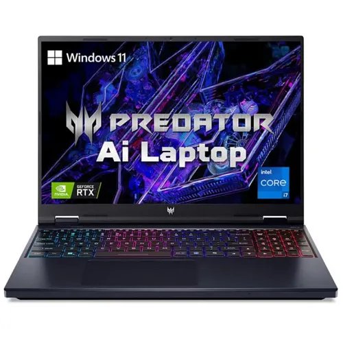 Acer Predator Helios Neo 16 (Intel Core i9-14900HX, 16GB RAM, 1TB SSD, 16-inch (2560 x 1600 Pixel) Display, Windows 11 Home, NVIDIA GeForce RTX 4070 8GB, Abyssal Black, 2.8 Kg)
