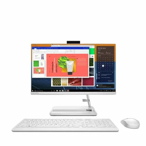 Lenovo All-in-One 3 (Ryzen 3-3250U, 8GB RAM, 512GB SSD, 23.8 FHD, Wireless Keyboard and Mouse, Windows 11 Home, MS Office 2021, White)