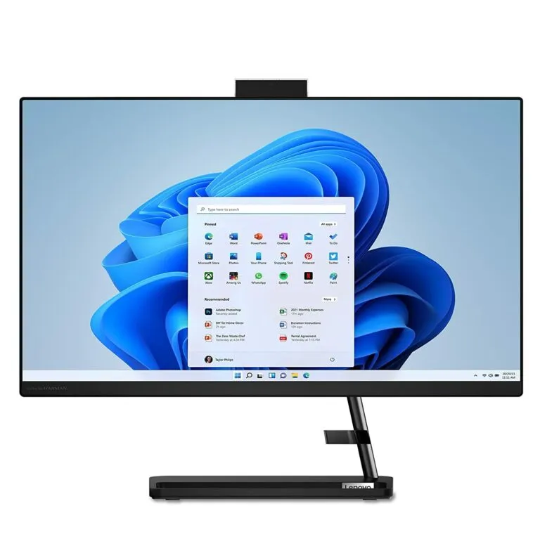 Lenovo IdeaCentre All-in-One 3 (Intel Core i5-12th Gen, 23.8″ FHD Display, 8GB RAM, 512GB SSD, Windows 11)
