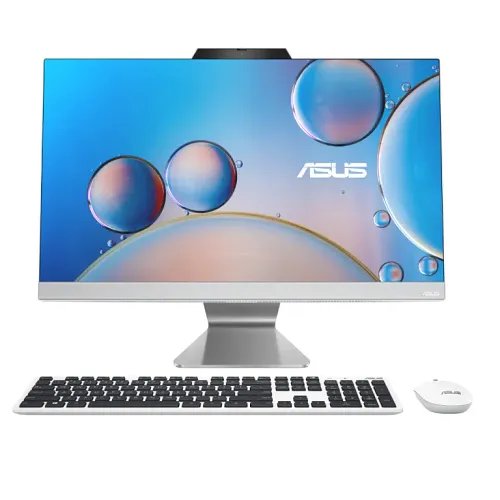 Asus A3 All-in-One Desktop (Intel Core i3-13th Gen, 8GB DDR5 RAM, 512GB SSD, 23.8″ FHD Display, Win11 Home with MS Office 2021, White, 5.4Kg)