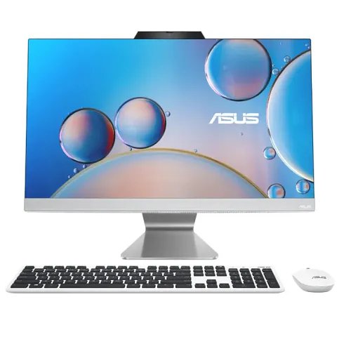 Asus A3402 All-in-One Desktop (Intel Core i5-1335U, 8GB RAM, 512GB SSD, 23.8″ FHD Display, Windows 11 with MS Office 2021, Wireless White Keyboard & Mouse, White, 5.4Kg, 3 Years Warranty)