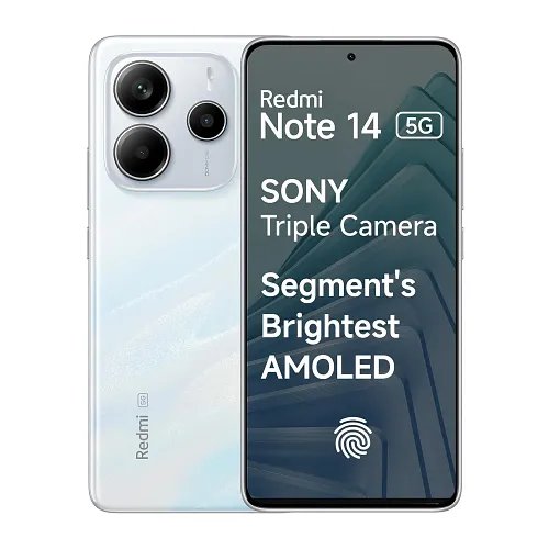 Redmi Note 14 5G (Mystique White, 8GB RAM 256GB Storage)