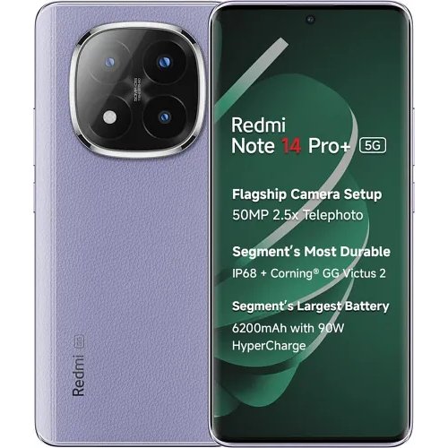 Redmi Note 14 Pro+ 5G Phantom Purple 8GB RAM 256GB Storage