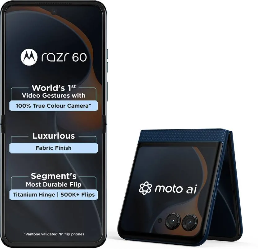 Motorola Razr 60 (Pantone Gibraltar Sea, 256 GB) (8 GB RAM)