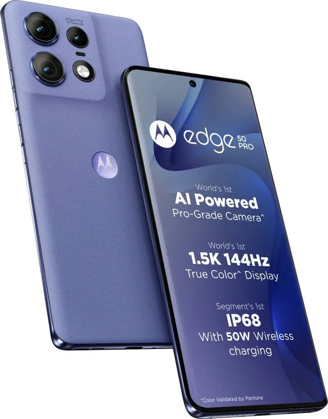 Motorola Edge 50 Pro 5G with 68W Charger (Luxe Lavender, 256 GB) (8 GB RAM)