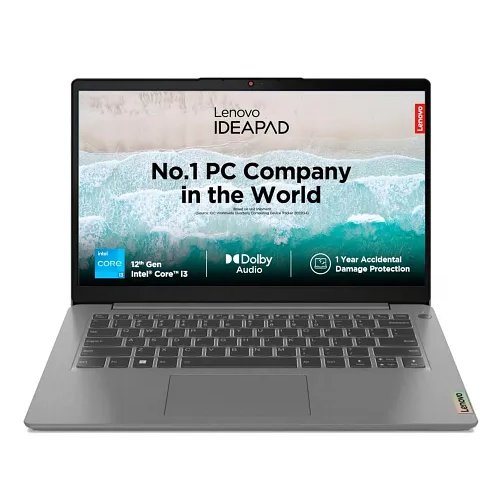 Lenovo Ideapad 3 12th Gen Intel Core I3-1215U (16GB RAM/512GB SSD/Windows 11/MS Office 2021/14 Inch (35.5Cm)/Backlit Keyboard/3Months Game Pass/Arctic Grey/1.43Kg), 82RJ00FFIN Laptop