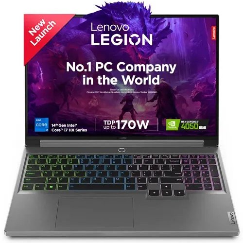 Lenovo Legion 5 Intel Core i7 14th Gen 14650HX - (16 GB/1 TB SSD/Windows 11 Home/6 GB Graphics/NVIDIA GeForce RTX 4050) - 83DG00LEIN