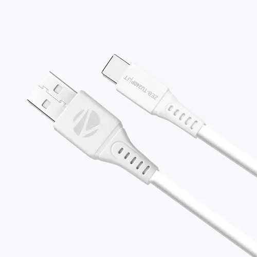 Zebronics Tu240P Usb - Type C Cable, 18 Watts, Rapid Charging, Charge & Sync, 1 Meter